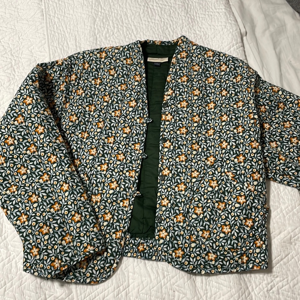 quilted floral jacket